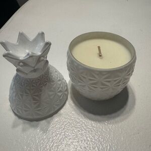 White Pineapple Candle